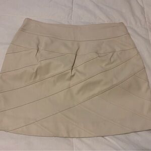 Express cream Mini Skirt